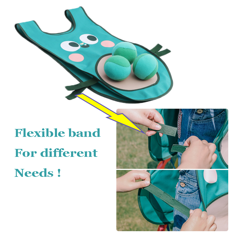 OEM Design Vest Dodgeball Game for Kids Throw Target Toss and Catch Ball Pulling Tails Sticky