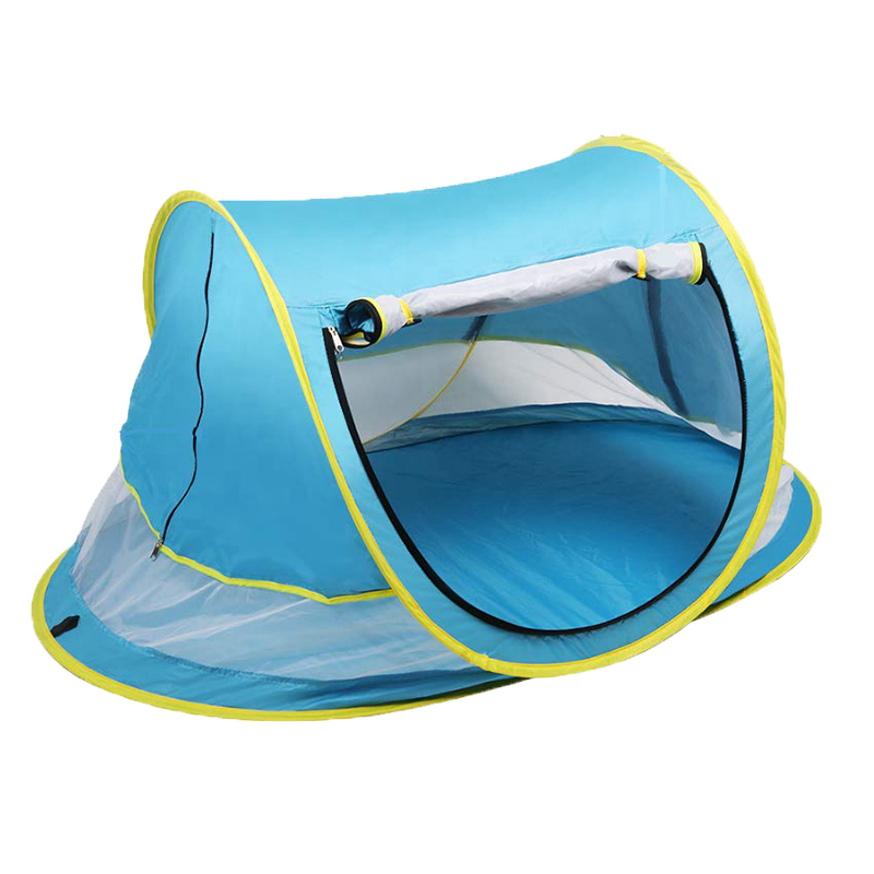 Pop Up Blue Foldable Baby Peapod Beach Tent Travel Bed UPF 50 Sun Shelters Buy baby travel bed